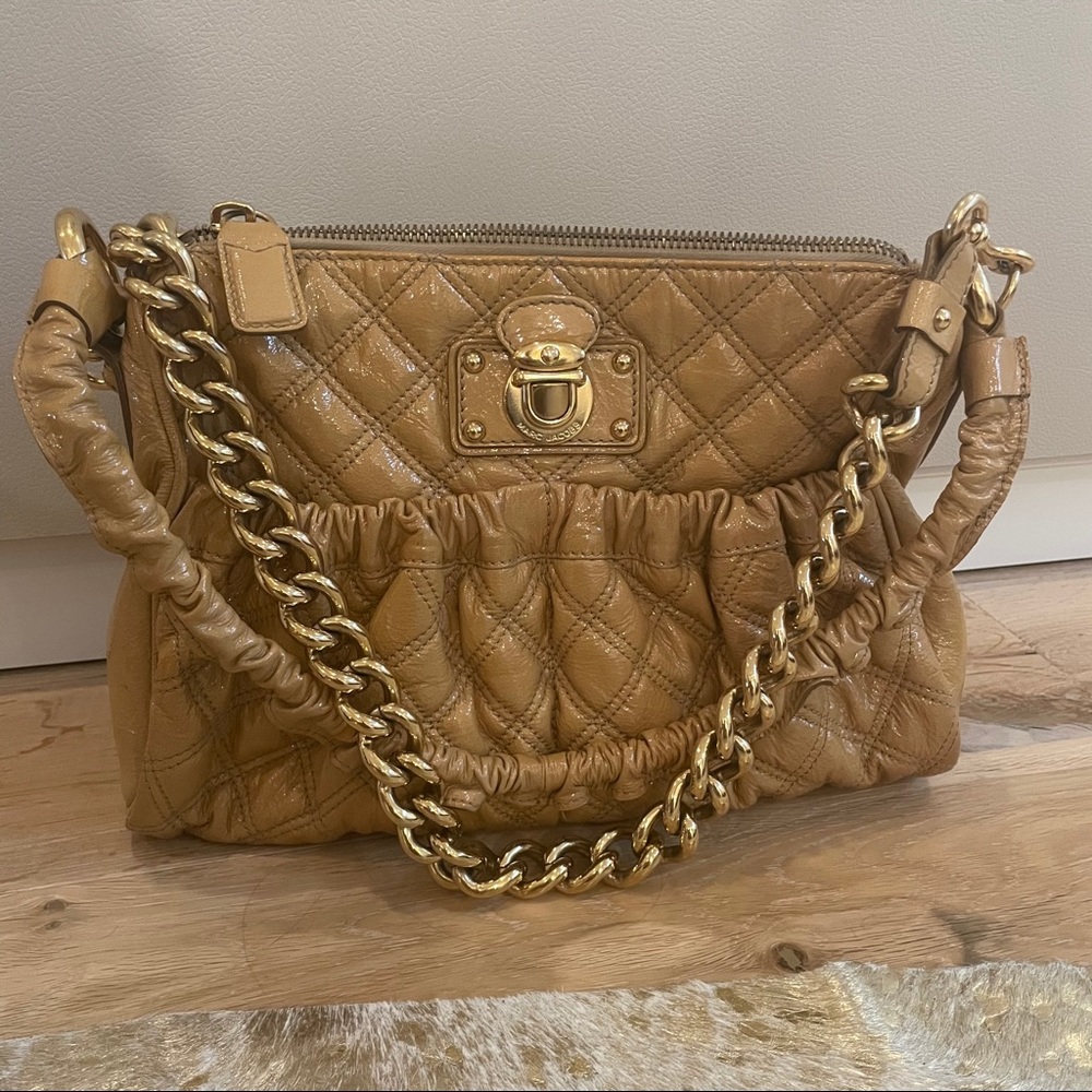 Marc Jacobs Julianne Camel Leather Purse